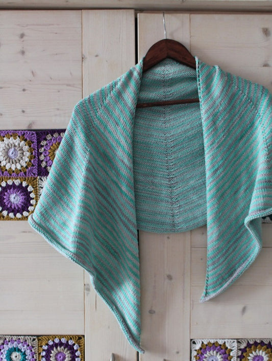 Stripy Spring Shawl