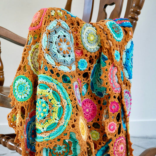 Deken met mooie cirkels