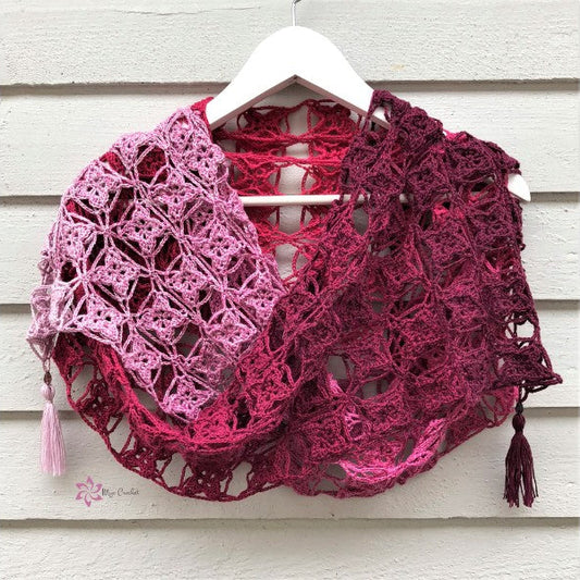 Bloemenlabyrint gemaakt van Whirl Ombre.