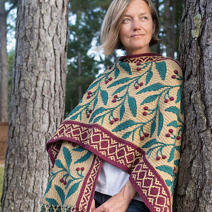 Ruana en sjaal van de voedselverzamelaar