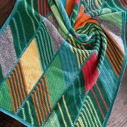 Speelse Diamanten Deken