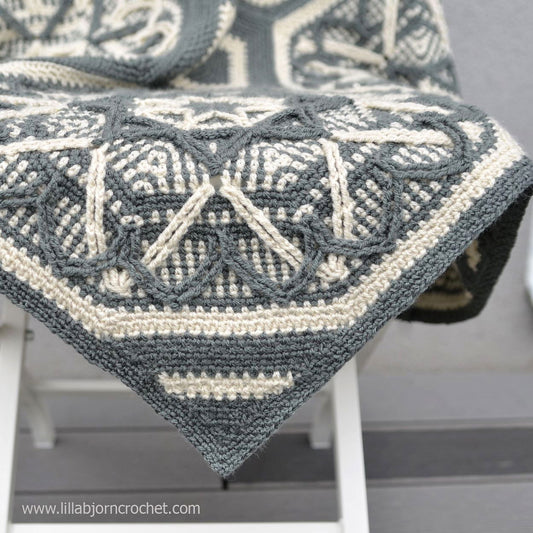Winterse achthoekige mandala