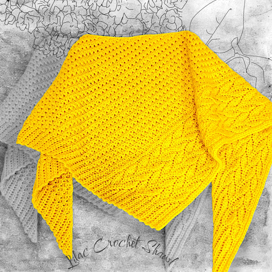 Lilac Crochet Shawl