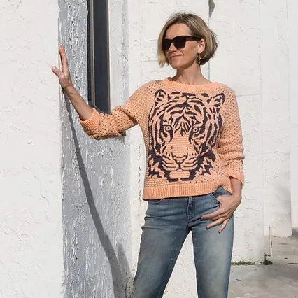 Trui met tijgermozaïek
