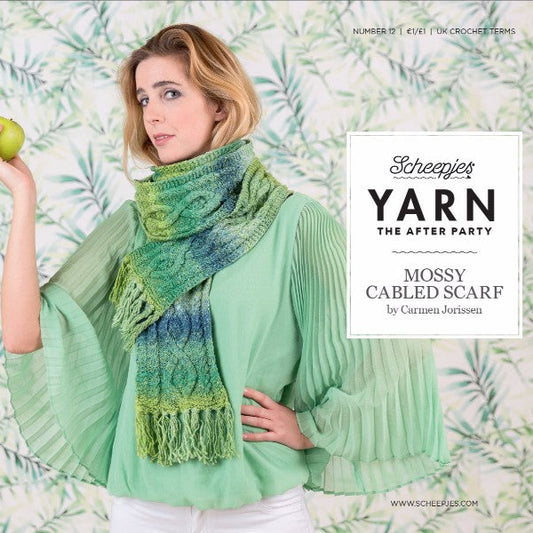 YARN - The After Party 12 Mossy Cabled Scarf