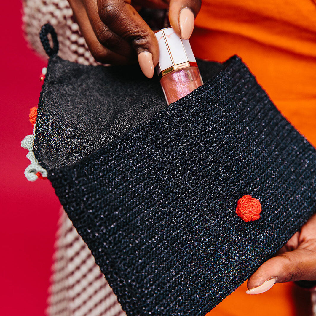 Glitter clutch