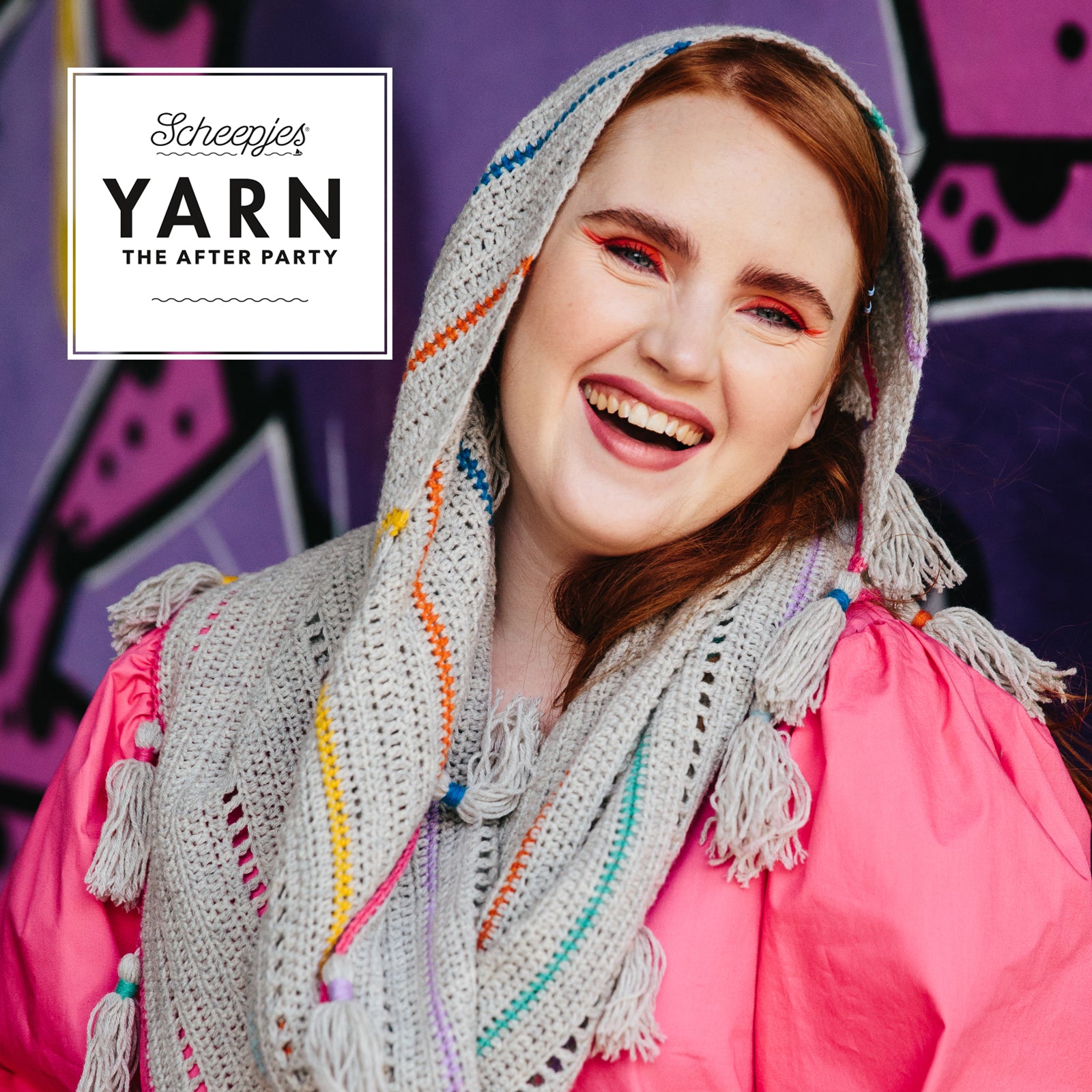 YARN - The After Party 132 Rainbow Interrupted Shawl