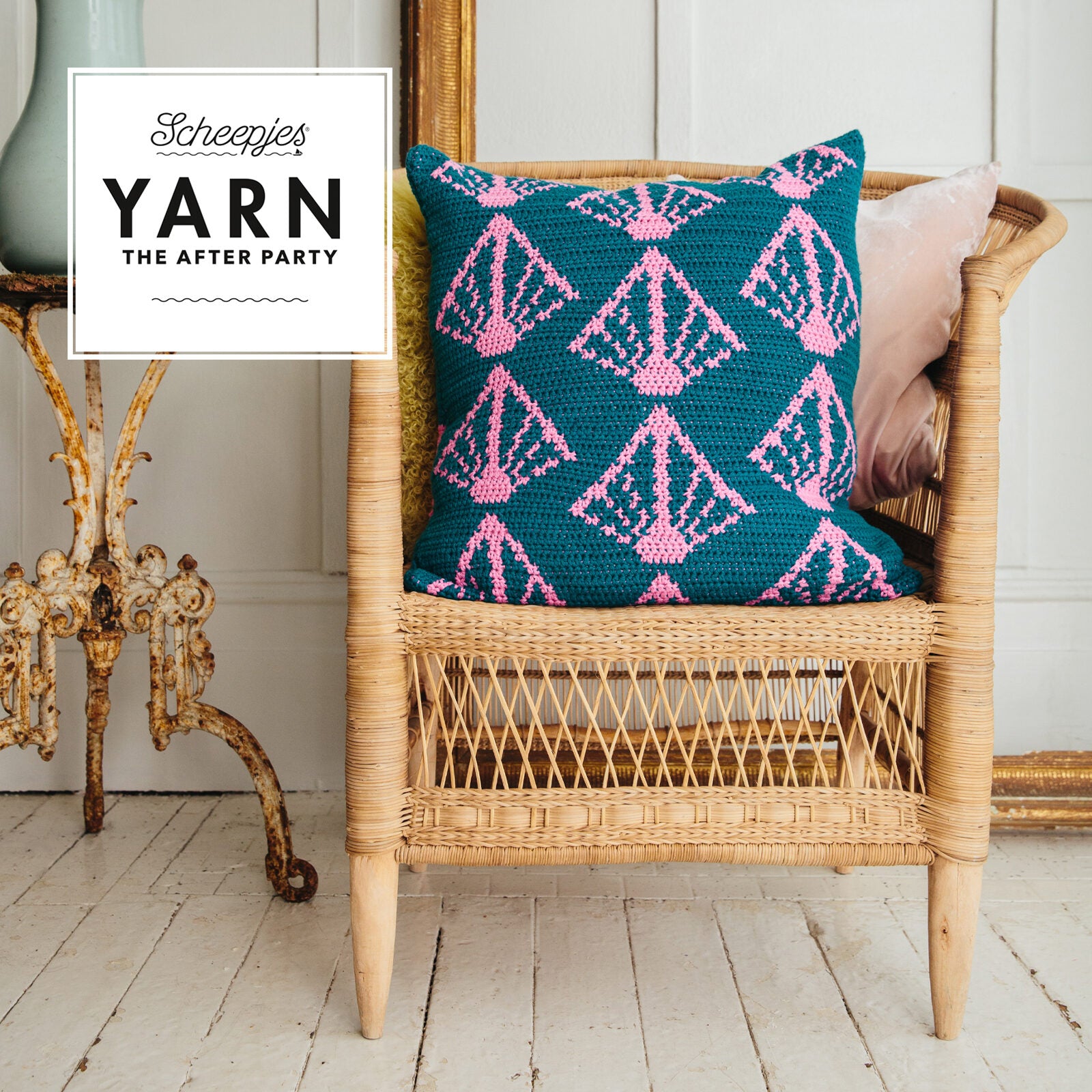 YARN - The After Party 141 Splayed Geometric Cushion