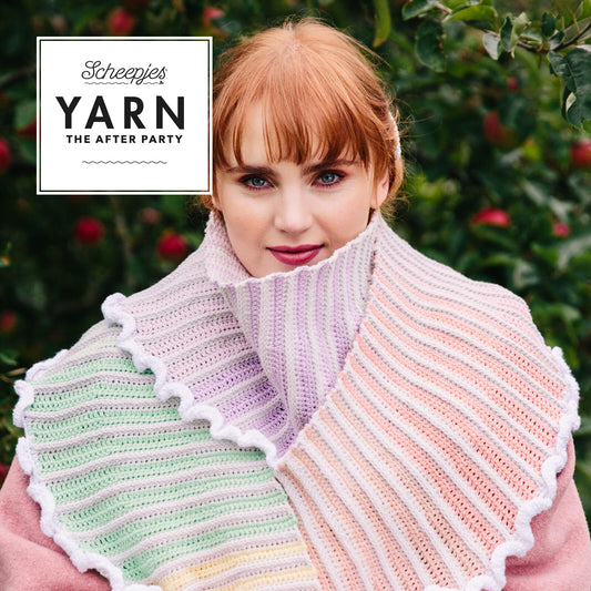 YARN - The After Party 157 Rainbow Crescent Scarf