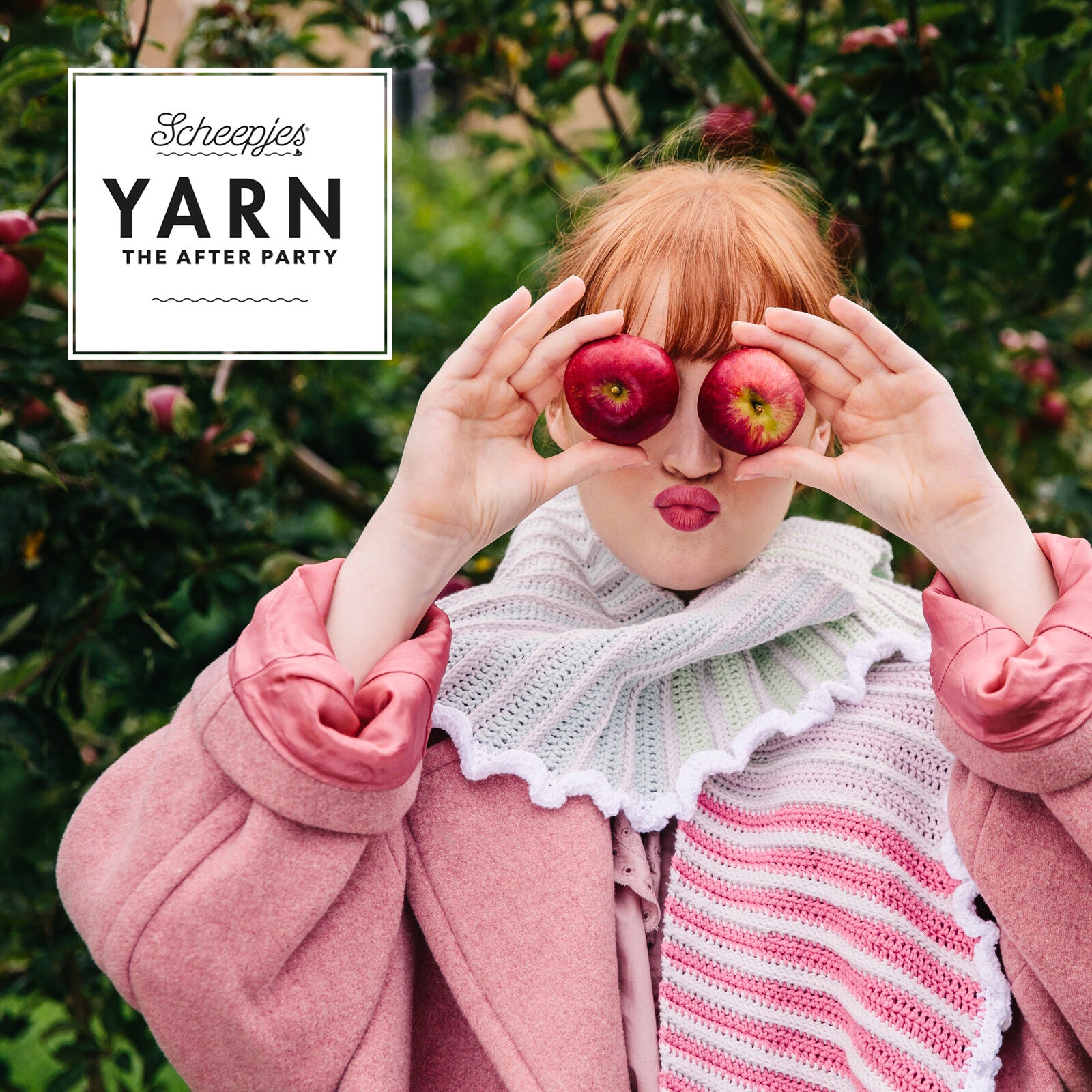 YARN - The After Party 157 Rainbow Crescent Scarf