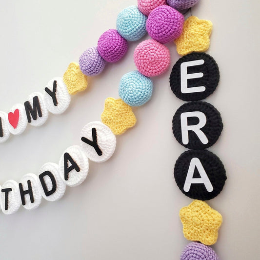 Giant Crochet Friendship Bracelet Garland