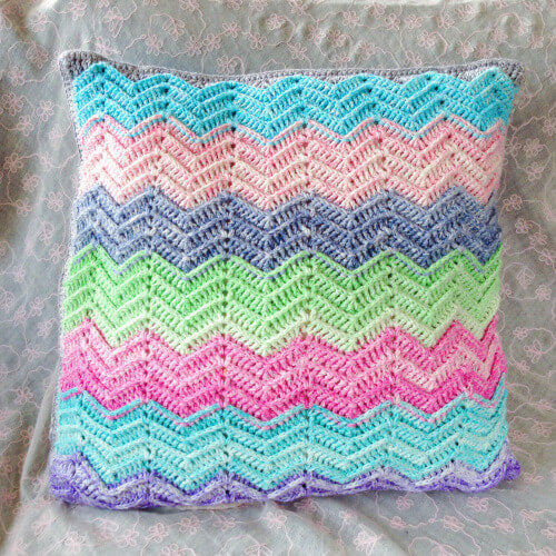 Textured Chevron Cushion