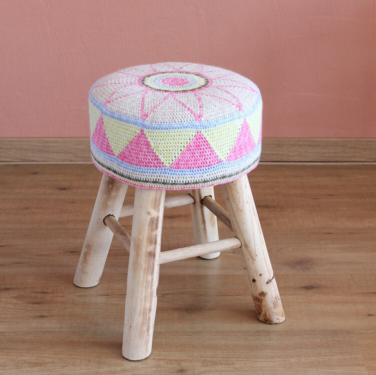 Egyptian Star Flower Stool