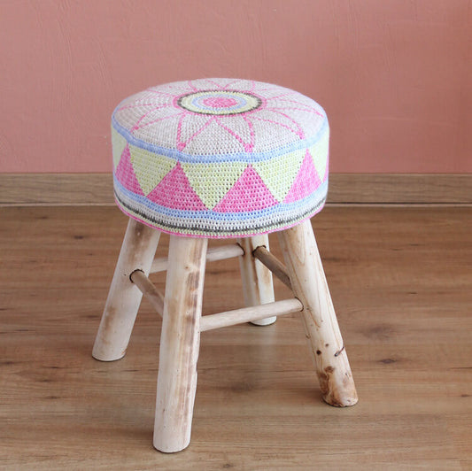 Egyptian Star Flower Stool