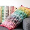 Rainbow Wave Pillow and Blanket Set