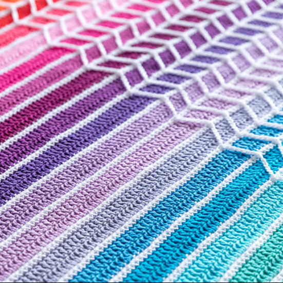 Chevron Rainbow Blanket