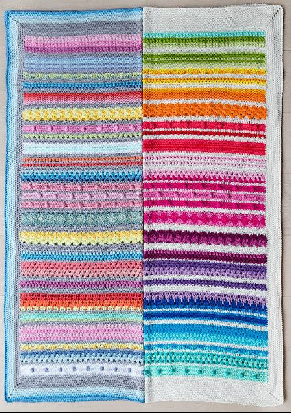 Baby regenboog sampler deken