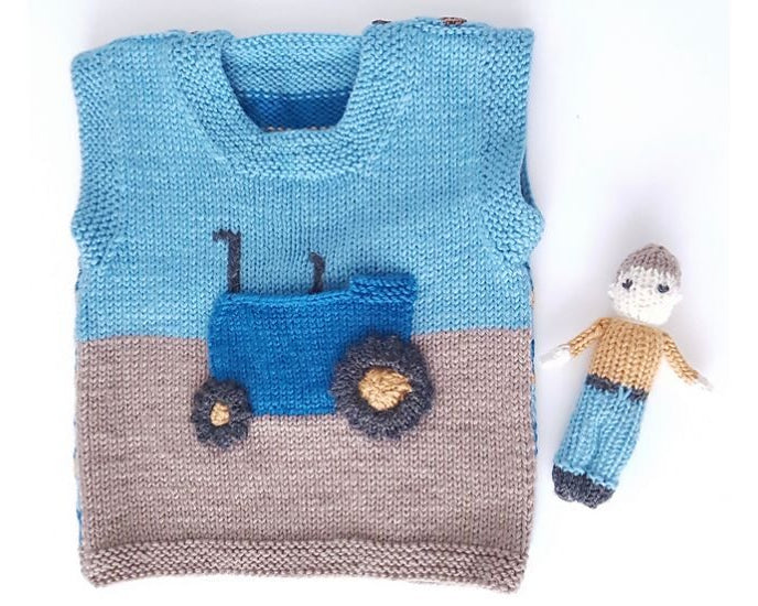 Little Tractor Tank Top and Toy