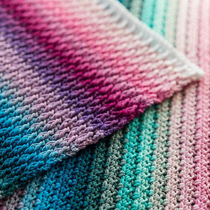 Alpine Stitch baby blanket