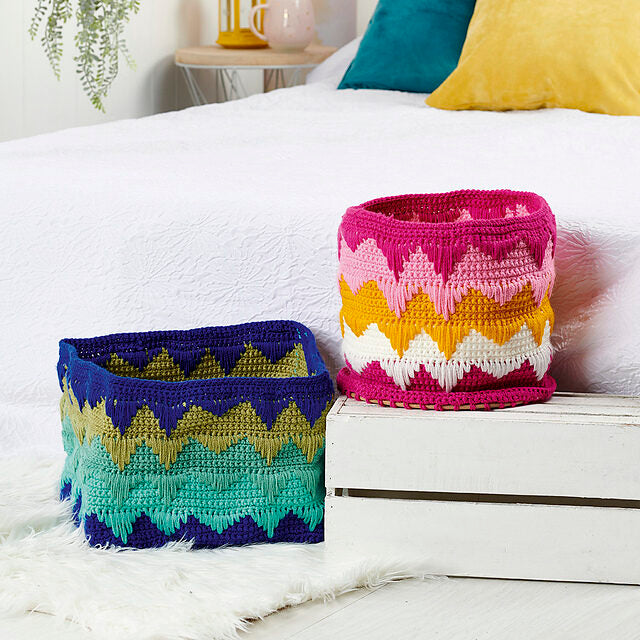 Bargello Baskets