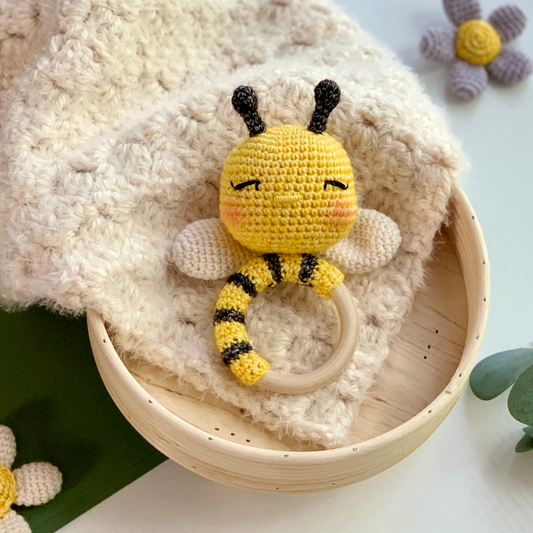 Honey the Bee Lovey and Rattle