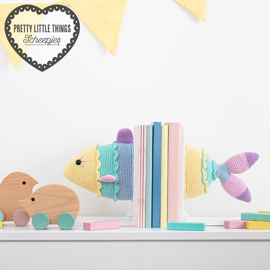 Amigurumi vis boekensteunen