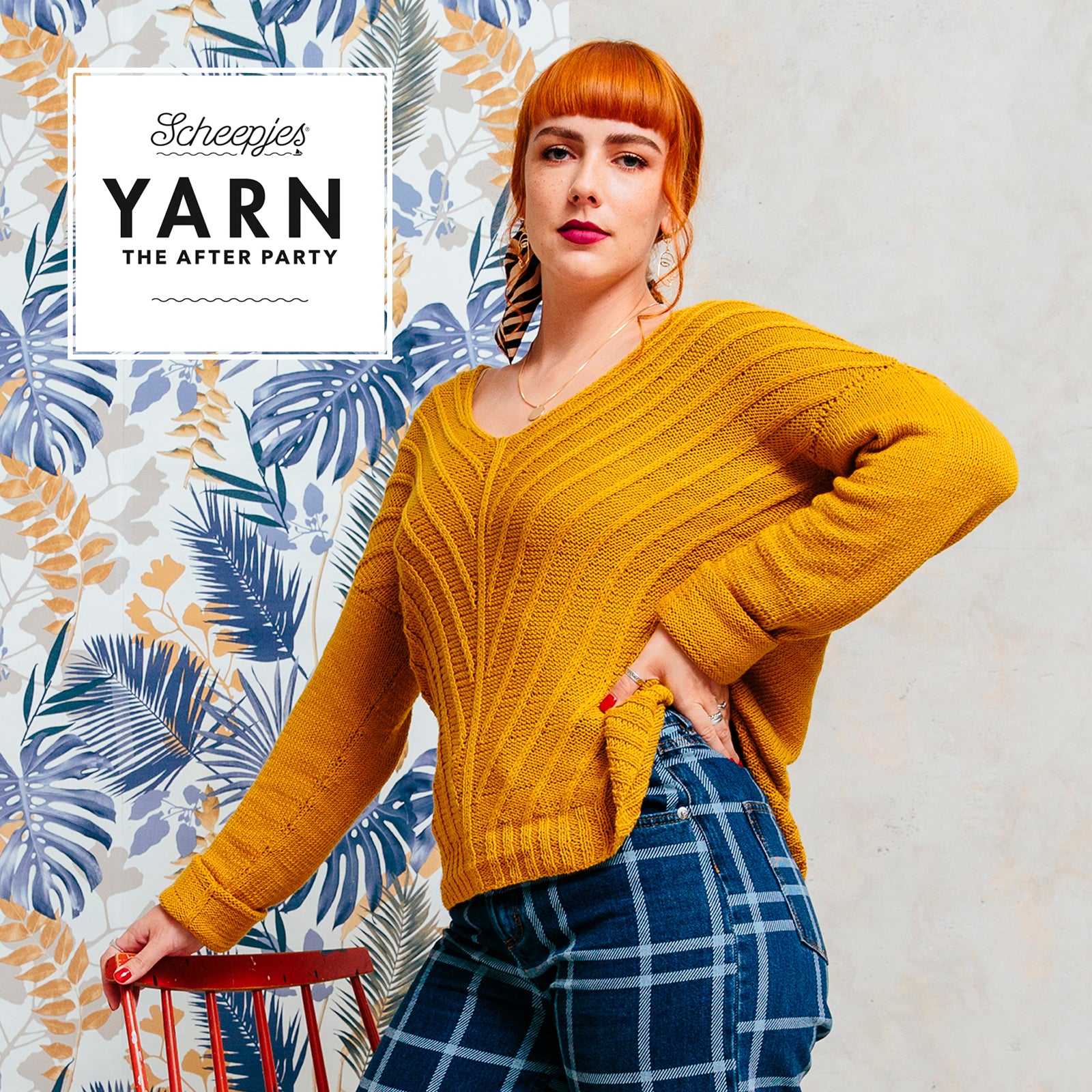 YARN - The After Party 98 Herringbone V-Sweater