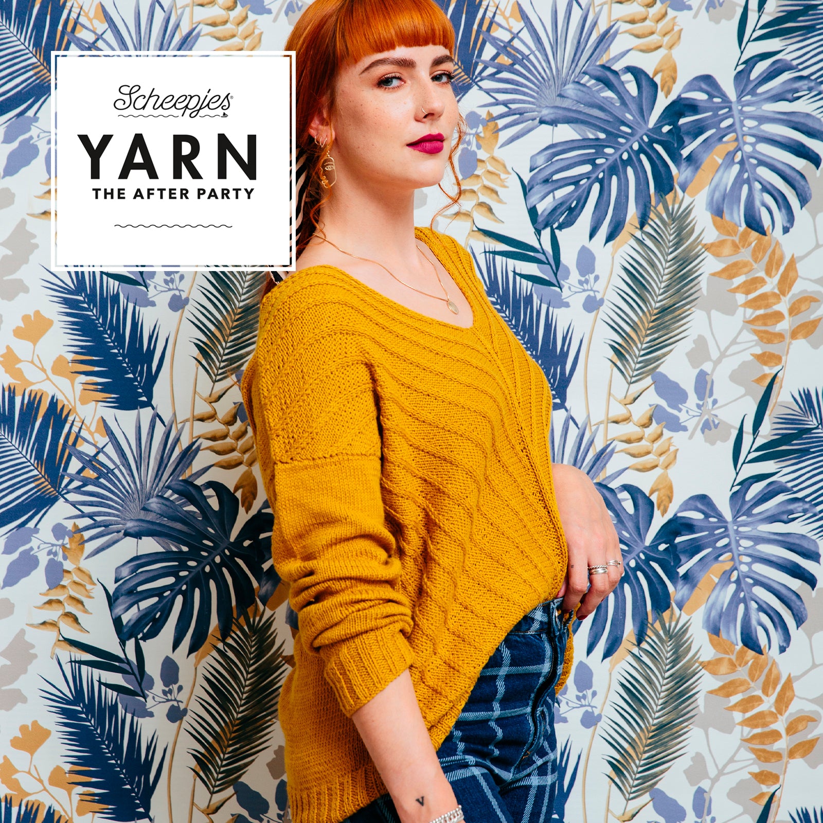 YARN - The After Party 98 Herringbone V-Sweater