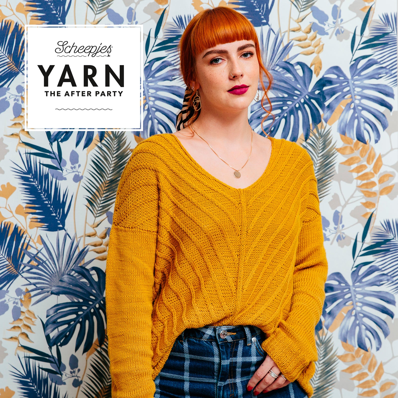 YARN - The After Party 98 Herringbone V-Sweater