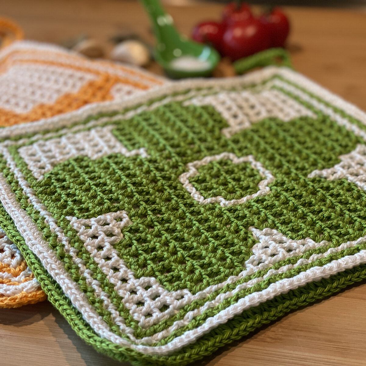 Astrid's Flower Star Potholders