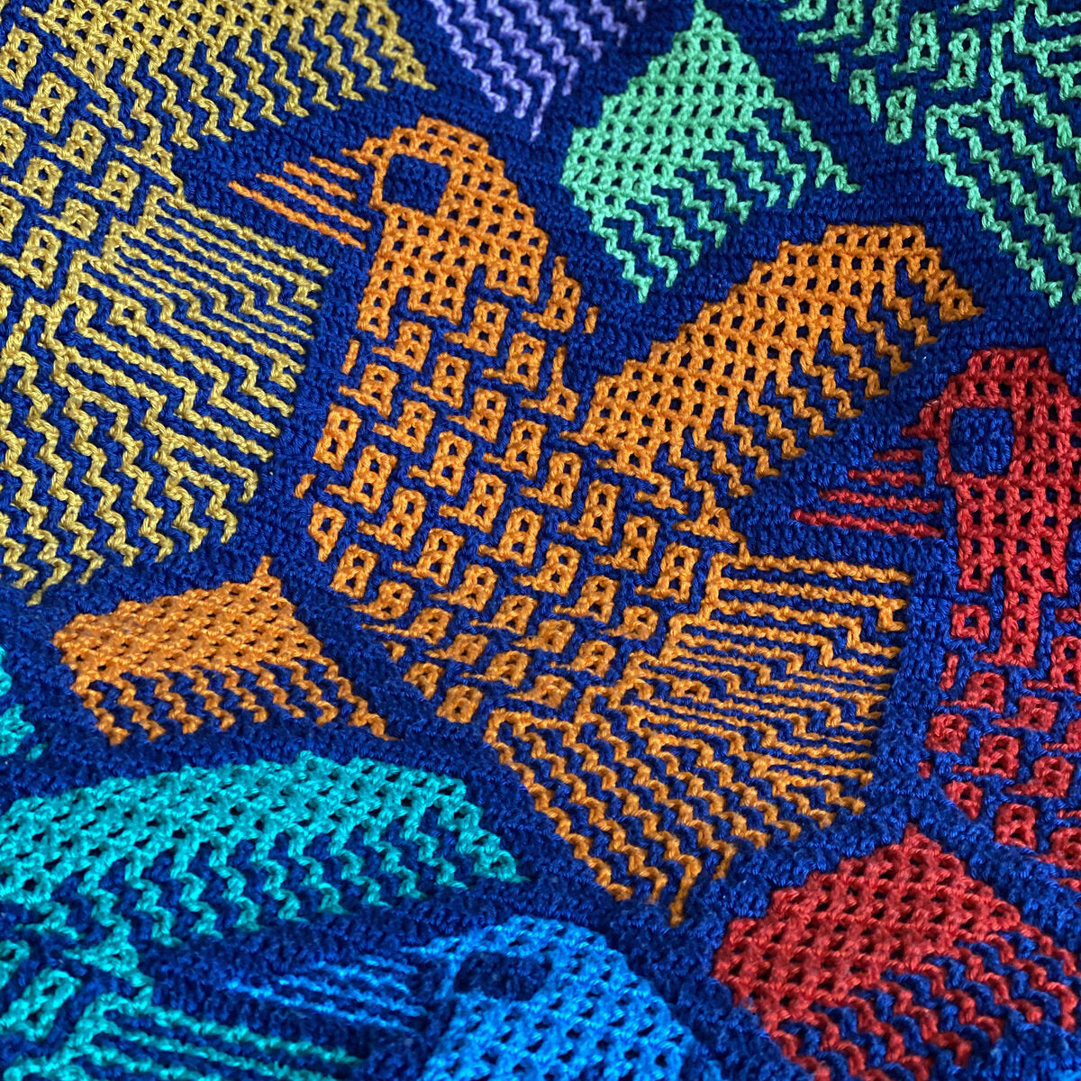 Astrid's Flock of Birds Throw