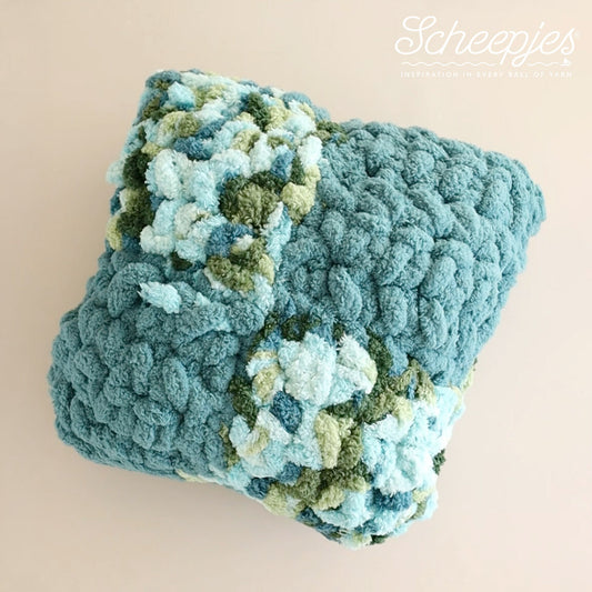 Crochet Colour Block Cushion