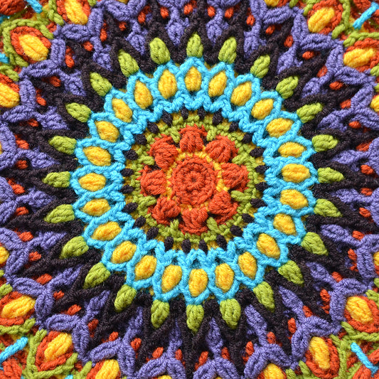 Spaanse mandala kussenhoes