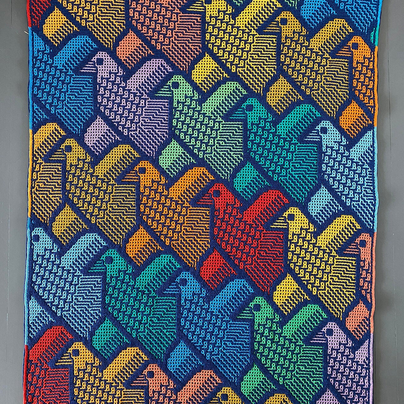 Astrid's Flock of Birds Throw