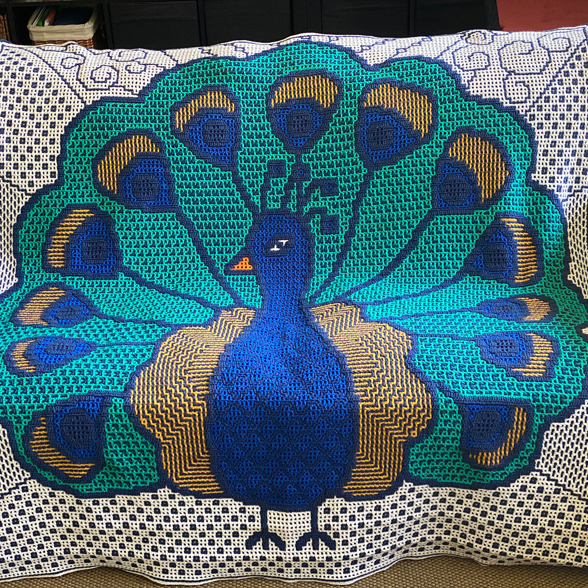 Astrid's Peacock Blanket