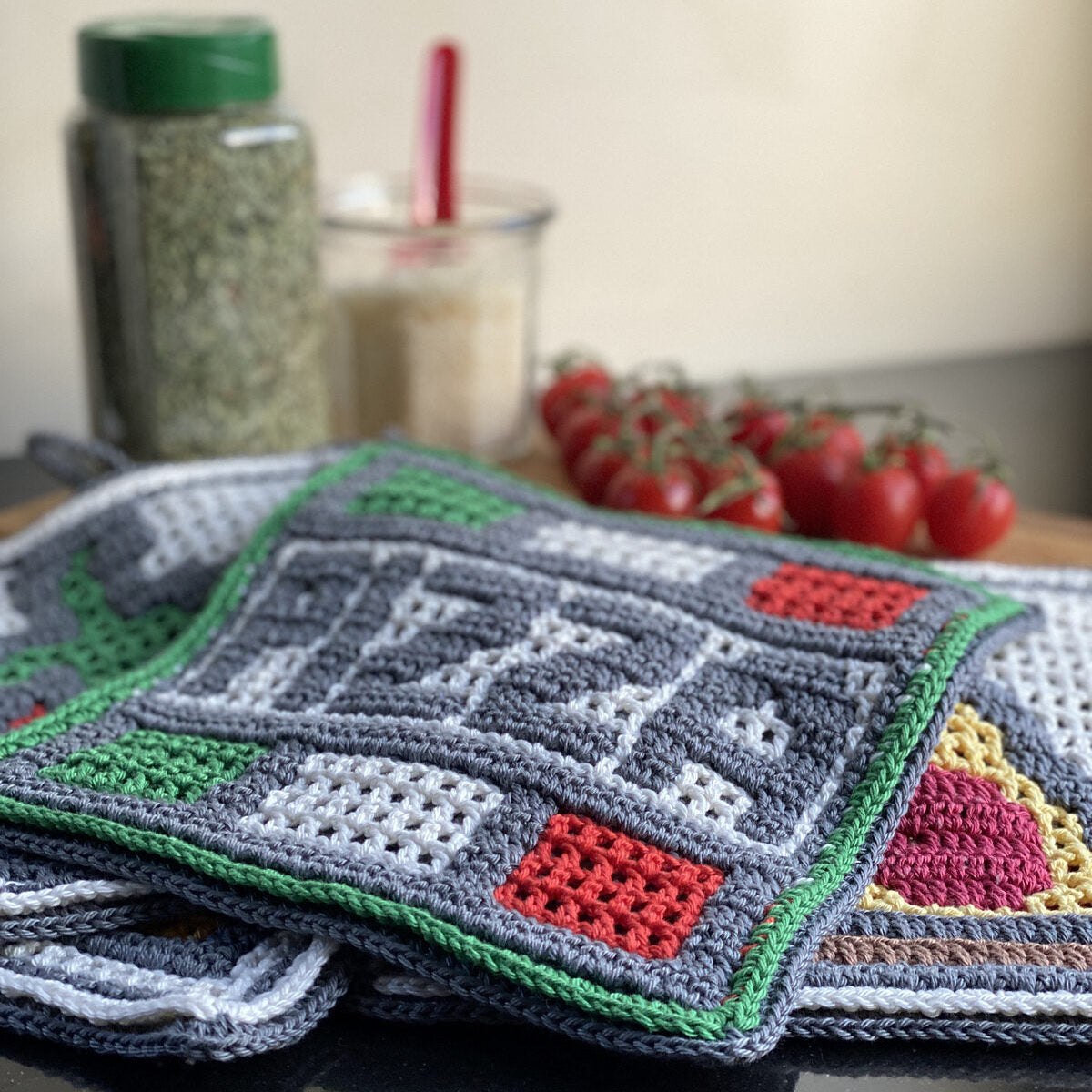 Astrid's 4 Pizza Potholders