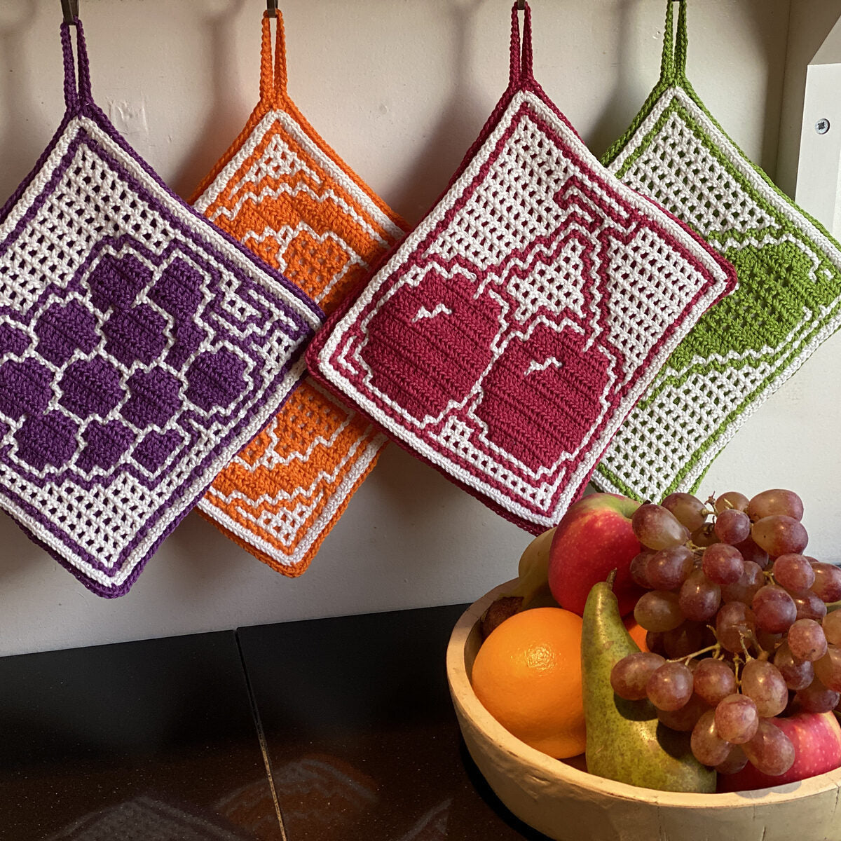 Astrid's 4 Fruit Potholders