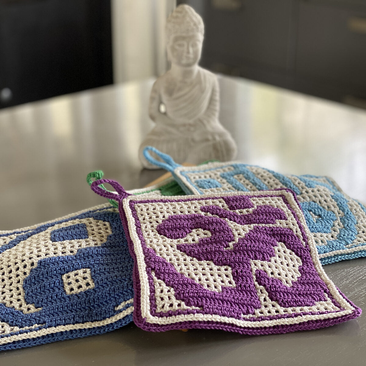 Astrid's 4 Yoga Potholders