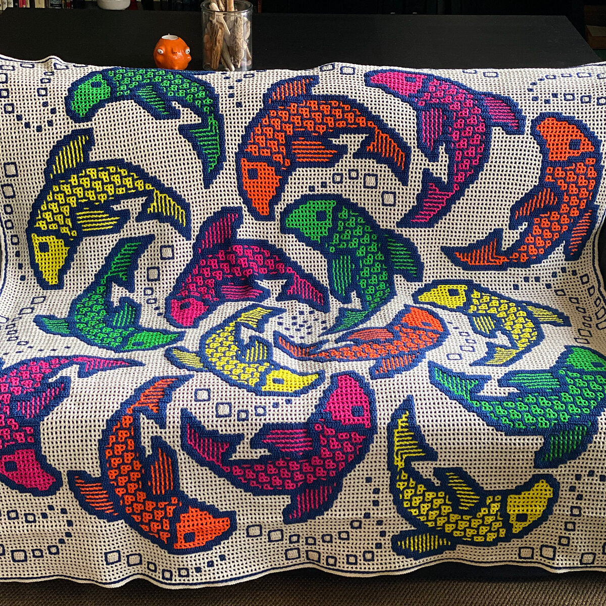 Astrid's Fish Swirl Blanket