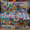 Astrid's School of Fish Blanket