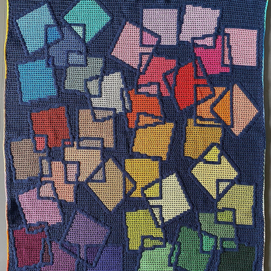 Astrid's Squares of Colour Blanket