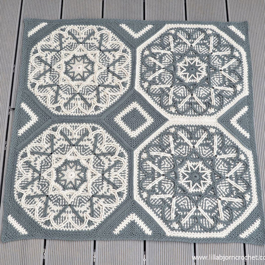 Winterse achthoekige mandala