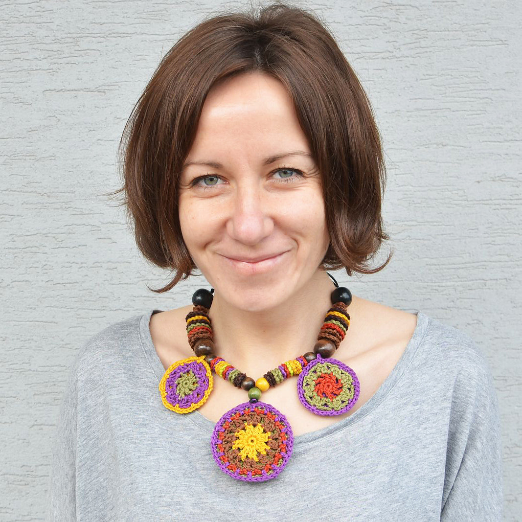 Afrikaanse mandala-ketting