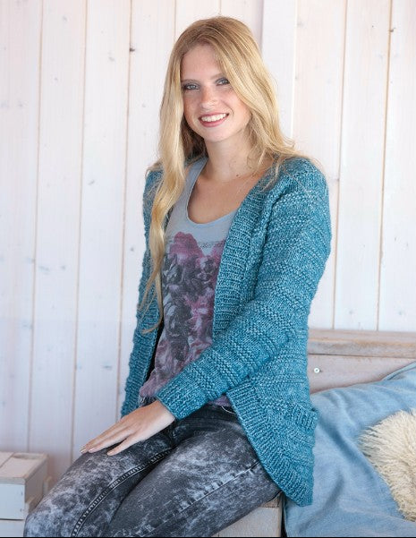 Cardigan made of Stone Washed