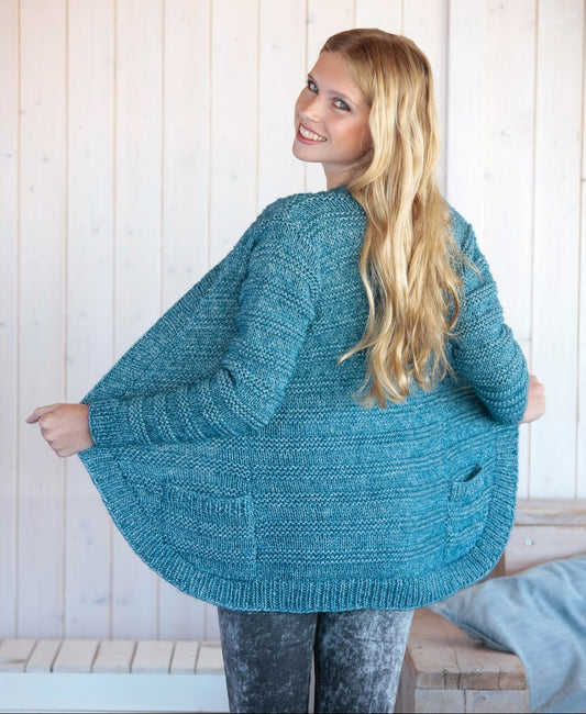 Cardigan made of Stone Washed