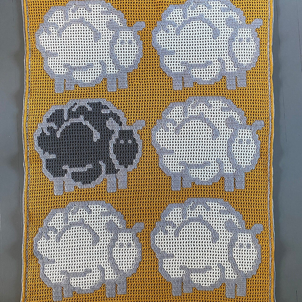 Astrid's Black Sheep Blanket