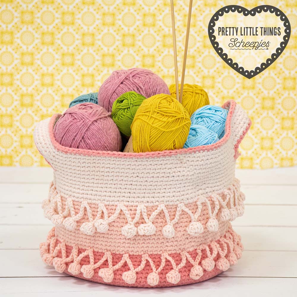 Pretty Little Things 32 - Pompom Project Basket
