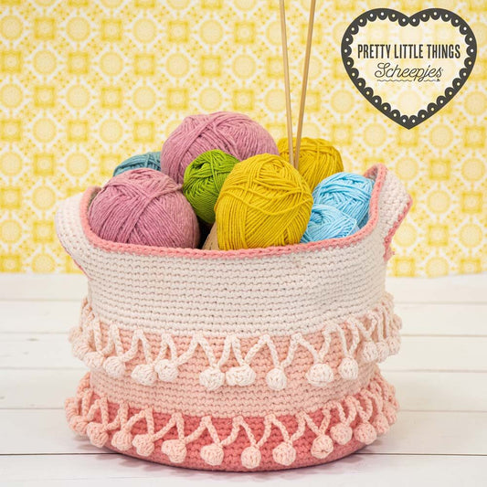 Pretty Little Things 32 - Pompom Project Basket