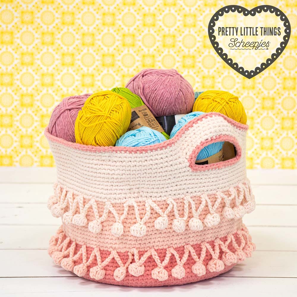 Pretty Little Things 32 - Pompom Project Basket