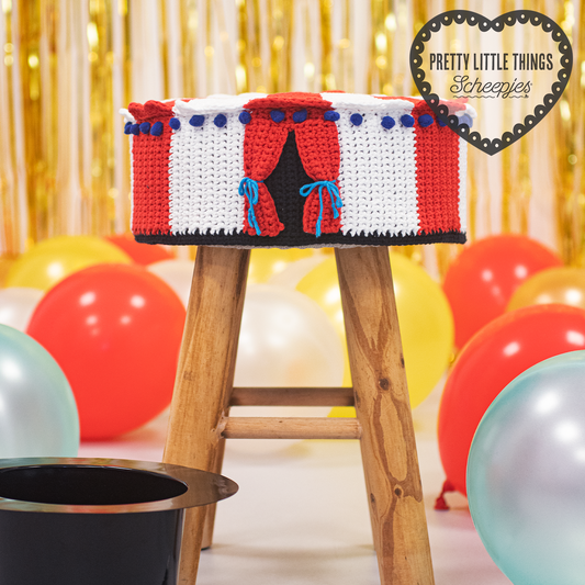 Gehaakte hoes voor circustentkruk